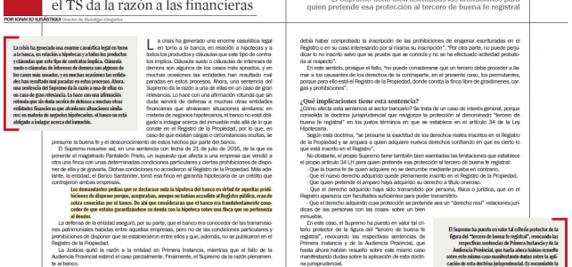 Nueva aparición en prensa de Ilisástigui Abogados: nuestro director analiza su último éxito en los tribunales